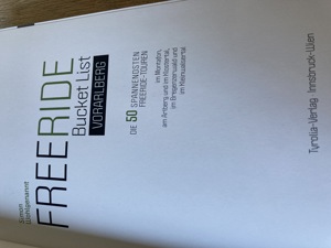 Verkaufe Buch "Freeride Bucket List Vorarlberg" Bild 3