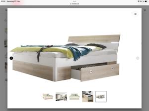 Doppelbett mit Lattenrost und Matratzen