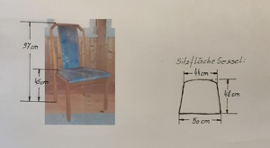 Große gepolsterte Eckbank, 1 Tisch sowie 2 gepolsterte Sessel, Tischlermöbel   100,- Bild 8