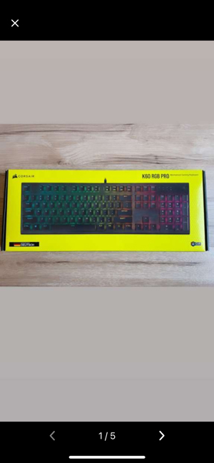 CORSAIR Gaming Tastatur K60 Bild 1