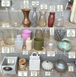 Tolle Vasen Schalen Übertopf Kupfervase usw.  Bild 1
