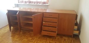 Sideboard aus Vollholz, Vintage Tischlerstück  Bild 3