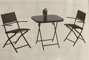 Gartentisch mit 4 Stühle Bild 1
