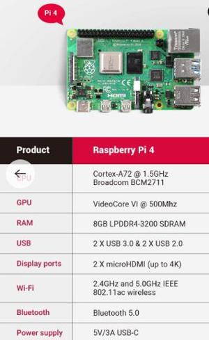 Raspberry Pi 4 B Model B Starter Kit 8 GB RAM und 128 GB SD-Karte Bild 3