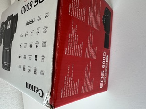 NEUE originalverpackte CANON EOS 600D KIT mit Zoom Objektiv EF-S18-55mm, Akku, Ladegerät... Bild 4
