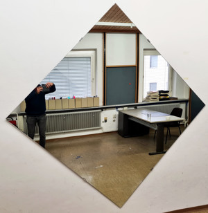 Grosser Wandspiegel Spiegel 150x150cm