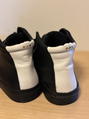 Royal Republiq Schuhe schwarz weiß Leder  Bild 2
