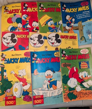 Micky Maus Heftchen frühe 70er Jahre Comics Bild 1