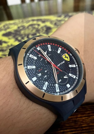 Scuderia Ferrari Lap Time Analog Blue Dial Men's Watch Bild 4