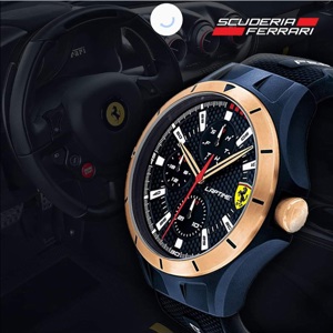 Scuderia Ferrari Lap Time Analog Blue Dial Men's Watch Bild 5