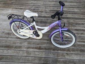 18 Zoll Kinderfahrrad Bikestar Lila Weiß