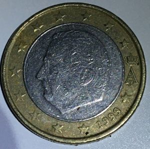 1 Euro Münze Belgien 1999 König Albert II