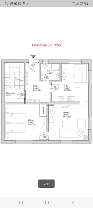 2 zimmer wohnung zu vermieten