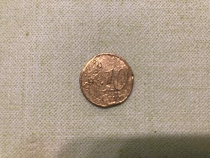 Sehr seltene 10 Cent Münze Fehlprägung RF aus 2000