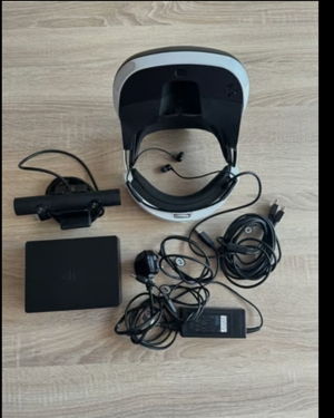 Sony PlayStation VR Headset,processing box, PS Camera v2,, cables