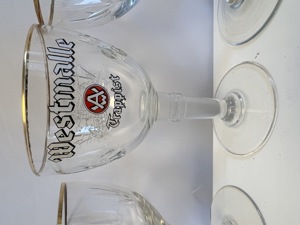 Raritäten: Westmalle - 8 seltene Vintage Belgische Biergläser Westmalle usw Bild 3