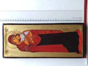 Ikone der Gottesmutter von Wladimir (Hochformat) Bild 1