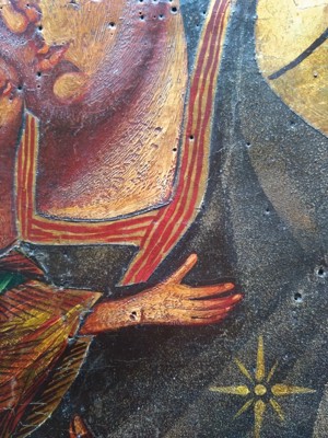 Ikone der Gottesmutter von Wladimir (auf Holzbrett gemalt) Bild 3