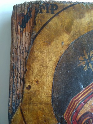 Ikone der Gottesmutter von Wladimir (auf Holzbrett gemalt) Bild 5