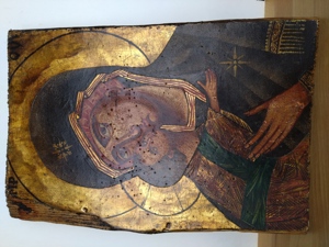 Ikone der Gottesmutter von Wladimir (auf Holzbrett gemalt) Bild 7