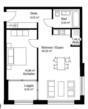 65m2 Wohnung