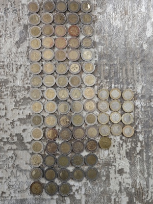 2 und 1 euro münzen Bild 1
