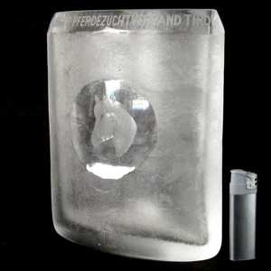 Für Pferdefreunde - RIEDEL-GLASVASE - extrem schweres Kristall 3,7 kg Bild 1