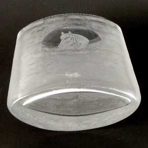 Für Pferdefreunde - RIEDEL-GLASVASE - extrem schweres Kristall 3,7 kg Bild 4