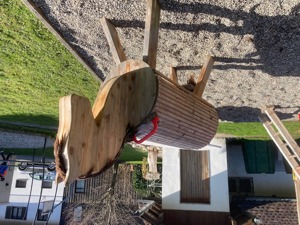 Voltigier Pferd aus Holz Bild 3