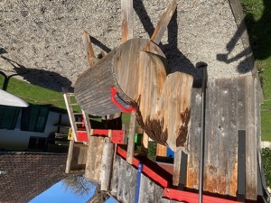 Voltigier Pferd aus Holz Bild 1
