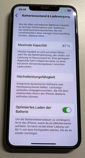 Iphone 11 Pro Max Grau 256GB 87% Akku Bild 4