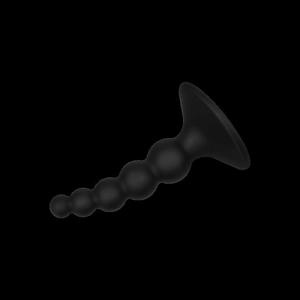 Silikon-Analplug, 10,5 cm Schwarz Bild 2
