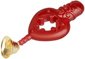 Penisring mit Glocke, Rot Bild 2