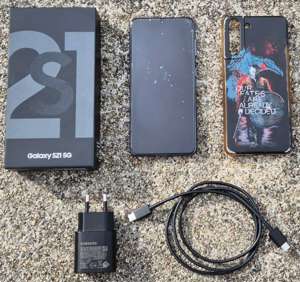 Smartphone Samsung Galaxy S21 5G 256GB Dual-Sim grau offen für alle Netze + Schutzfolie + Handyhülle Bild 2