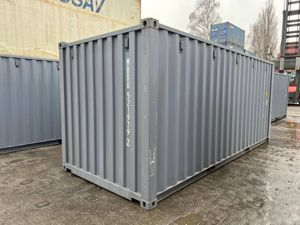 Container Typ: 20-Fuß Seecontainer   Lagercontainer, neuwertig, RAL 5010 Bild 3