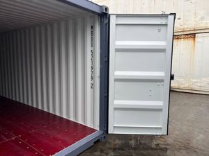 Container Typ: 20-Fuß Seecontainer   Lagercontainer, neuwertig, RAL 5010 Bild 6