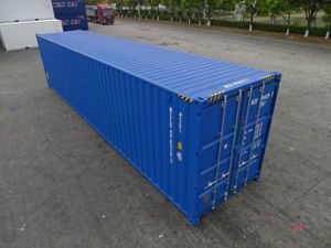 Container Typ: 40-Fuß High Cube Seecontainer   Lagercontainer, neuwertig, RAL 5010 Bild 2