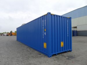 Container Typ: 40-Fuß High Cube Seecontainer   Lagercontainer, neuwertig, RAL 5010 Bild 1