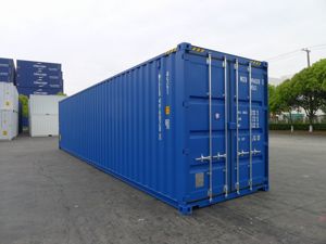 Container Typ: 40-Fuß High Cube Seecontainer   Lagercontainer, neuwertig, RAL 5010 Bild 4