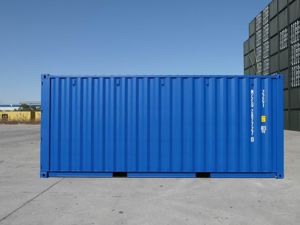 Container Typ: 40-Fuß High Cube Seecontainer   Lagercontainer, neuwertig, RAL 5010 Bild 5