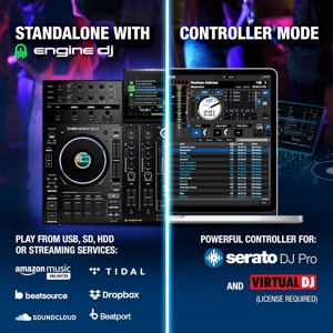 Denon DJ PRIME 4+ Standalone DJ Controller & Mixer with 4 Decks, Wi-Fi Music Streaming, Drop Sampler Bild 9