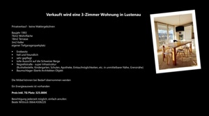 3-Zimmer Wohnung in Lustenau zu verkaufen