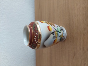 Japanische Vase handbemalt  Bild 2