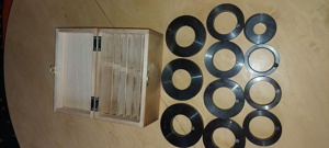 Anlaufringsatz für Tischfräse, neu, 12 Teilig, von 80 bis 125 mm