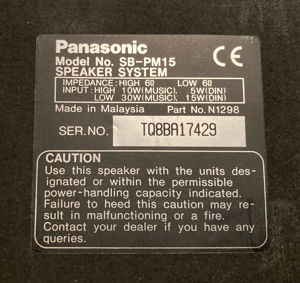 Panasonic Kompakt Stereoanlage SA-PM 15 Bild 4