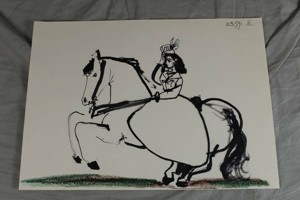 Picasso - Litho - Toros y Toreros - Woman on Horse III Bild 3