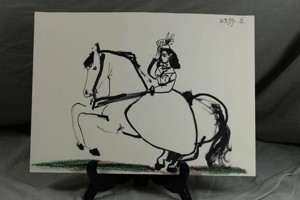Picasso - Litho - Toros y Toreros - Woman on Horse III Bild 1