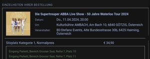 11.04 - 2x Supertrouper ABBA Live Show - 50 Jahre Waterloo Tour 2024 in Götzis Bild 2