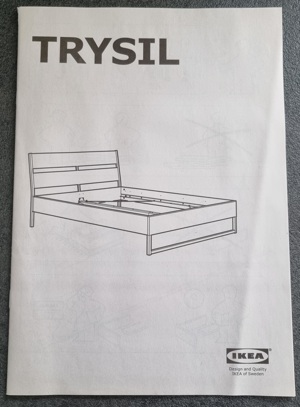 Ikea Tyrasil Bett 140x200 weiss, sehr guter Zustand, ohne Lattenrost Bild 9