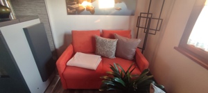 Sofa 2x orange Bild 1